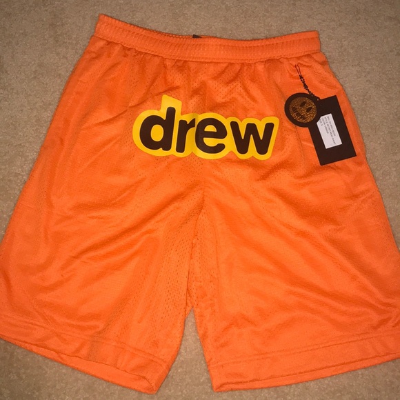 ‘DREW HOUSE’ SECRET MESH SHORT- ORANGE - S 正規品の人気商品 drew house shorts ショートパンツ
